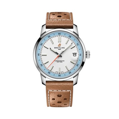 Breitling Top Time B31 38mm White Dial Stainless Steel Watch AB3113281A1X1