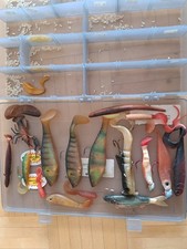18 Gummifische für Hecht, Zander und Barsch in Gufi-Box von Bass Pro