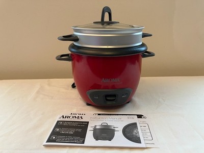 Aroma 3 cup Rice Cooker & Food Steamer with Instruction Manual