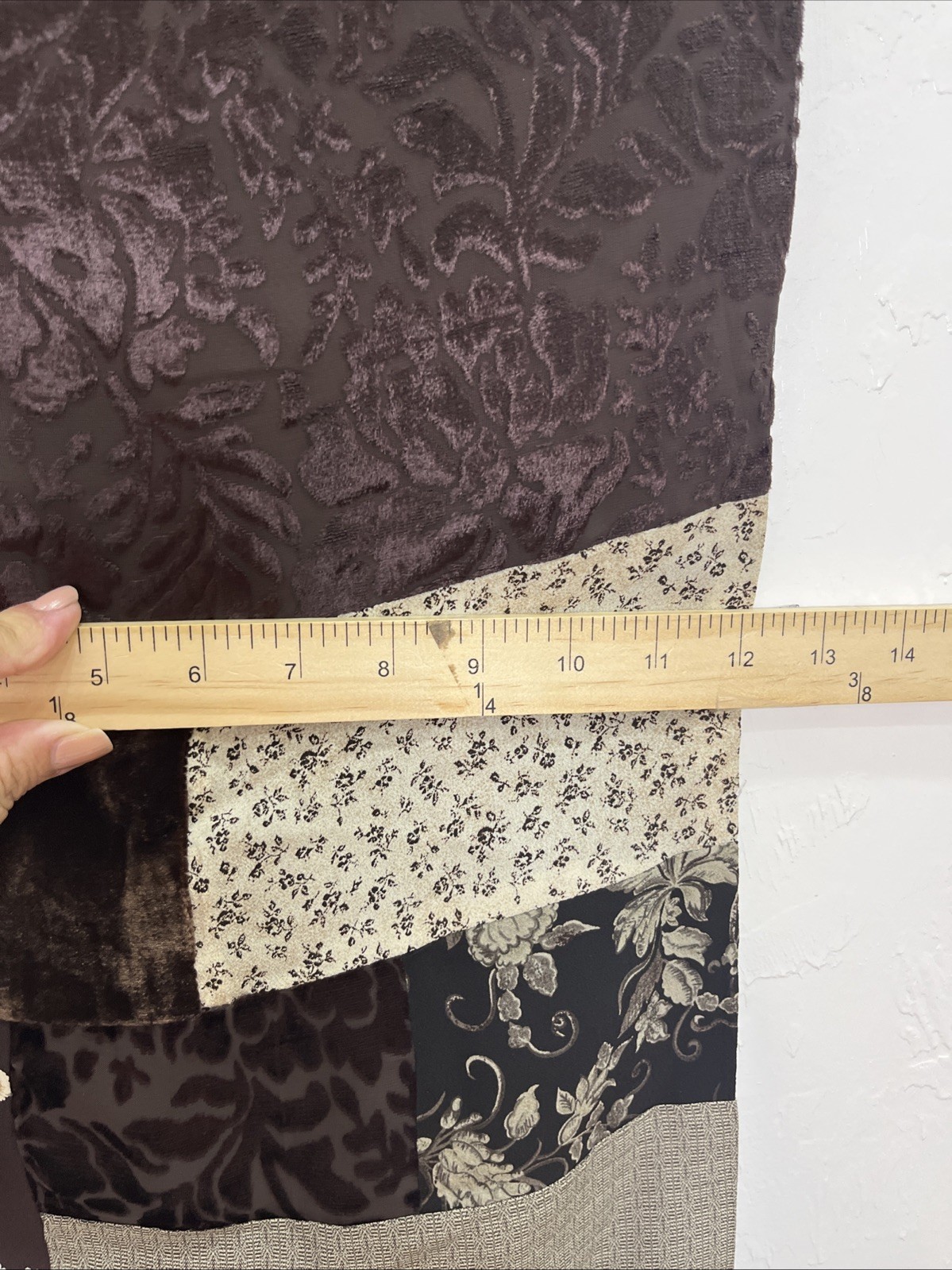 HENRI BENDEL MULTI SILK PATCHWORK SILK LINED FRIN… - image 5