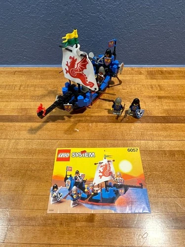 Lego - Black Knights - 6057 - Sea Serpent - 100% Complete - Instructions -Castle