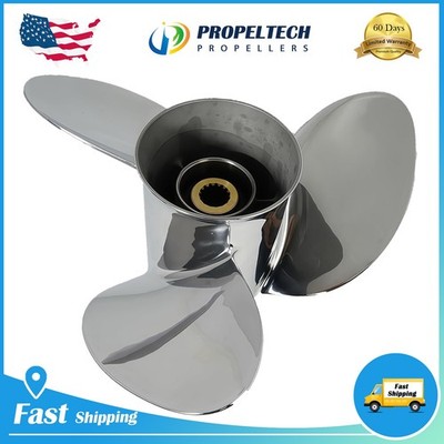 Stainless Outboard 13 3/4 x 19 Propeller For Yamaha 150-250HP 6G5-45974-03-00 RH
