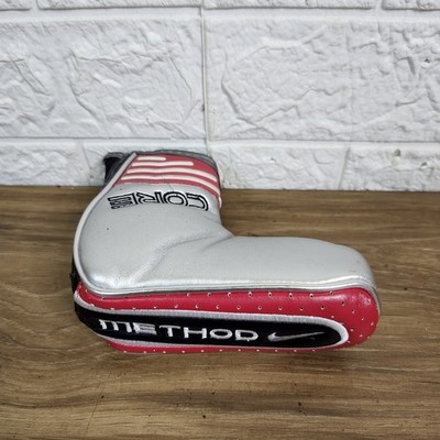 NIKE METHOD CORE Silver BLADE PUTTER MAGNETIC HEADCOVER. Nice EUC!