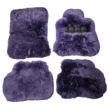 Genuine Purple Sheepskin Car floor mats Fits Rolls Royce Wraith or  Dawn