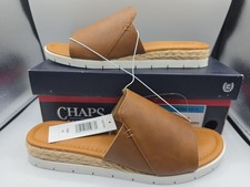 Chaps: Women s Sandal Slides NERISSA Tan Size 10 New In Box Never Worn 91967252