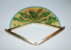 NEAT DECORATIVE VINTAGE HAND FAN JOB LOT ONE HAS FLAMINGO DESIGN — photo 8