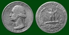 1935 S President Washington Sliver Quarter Fine-Very Fine Circulated Condition