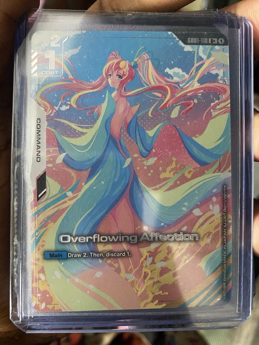 GUNDAM TCG CARD GAME OVERFLOWING AFFECTION GD01-118 U+ HOLO FOIL