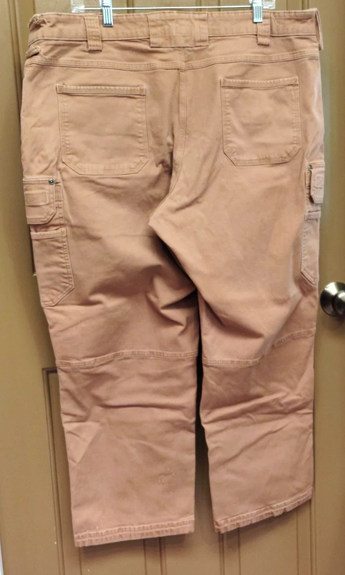 Duluth Flex Fire Hose Cargo Pants 42x30 Duck Brown Workwear