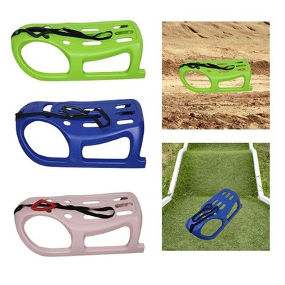 Schneeschlitten für Kinder, rutschfester Grasschlitten für den Garten, Sand,