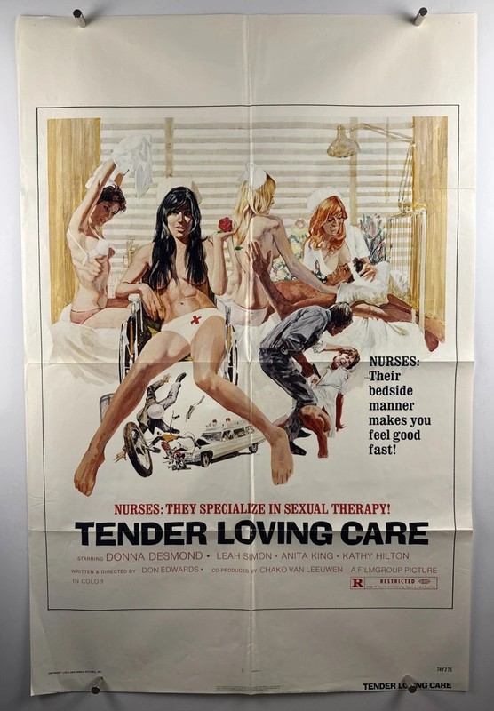 TENDER LOVING CARE Movie Poster (Fine+) One Sheet 1974 Sexploitation 28813