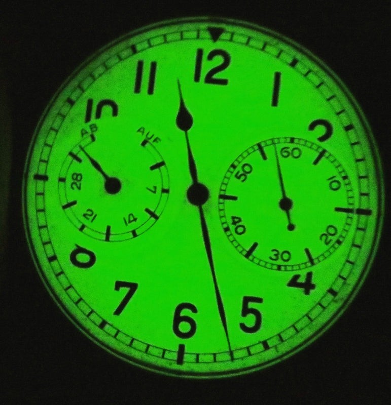 A. Lange & Söhne U-Boot  Leuchtzifferblatt B-Uhr Kal 48 Kriegsmarine WK2 1940