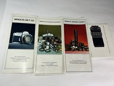 Minolta Camera Lot of Vintage Brochures for SR series Cameras
