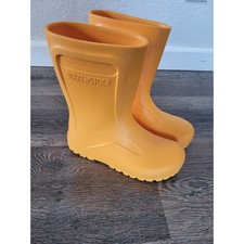 Birkenstock Derry Yellow EVA Rain Boots Kids Size 34 EU 2.5-3 US Waterproof 1