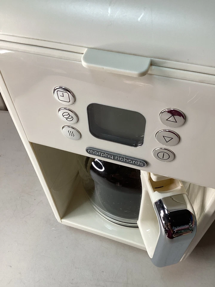 Morphy Richards Accents 163006 Filter Cream Coffee Machine - Used/Fully Working. - Image 4 of 4