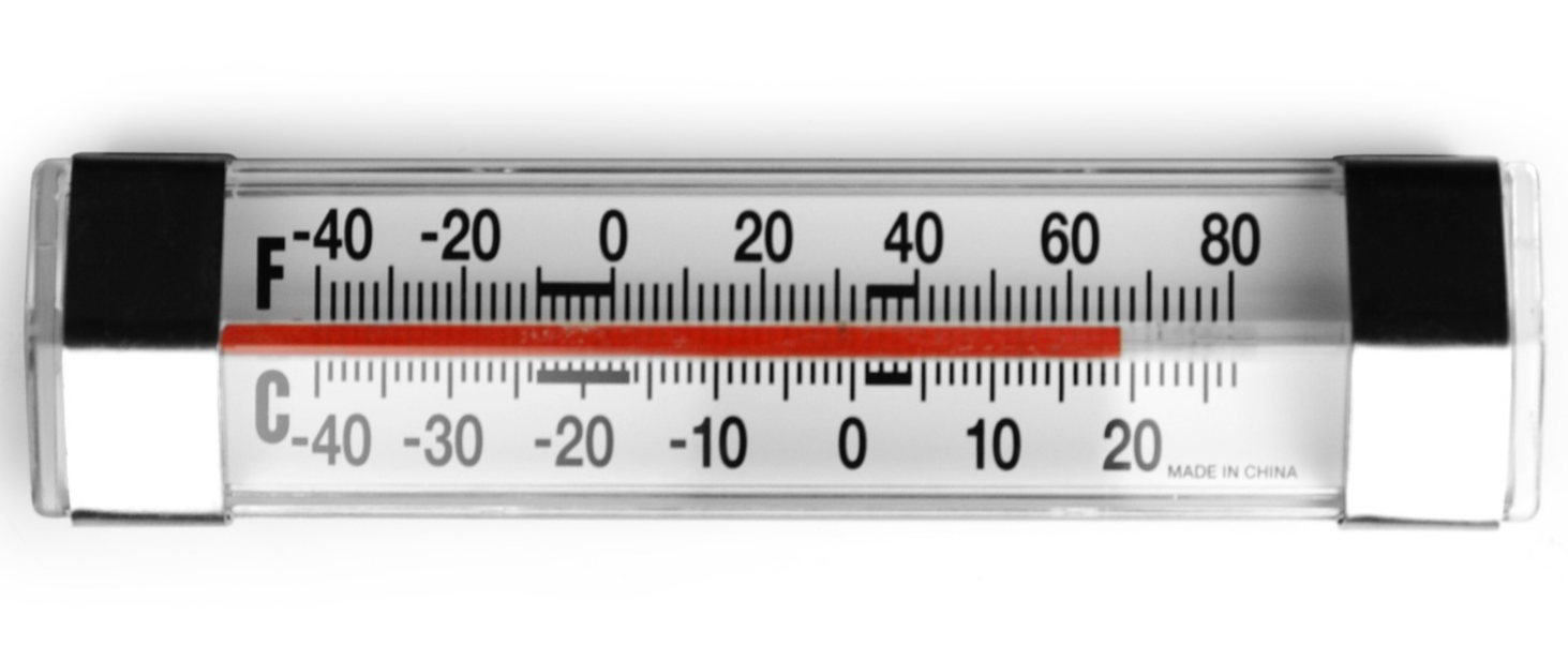 Fridge Freezer Thermometer Stainless Steel Refrigerator Temperature Gauge