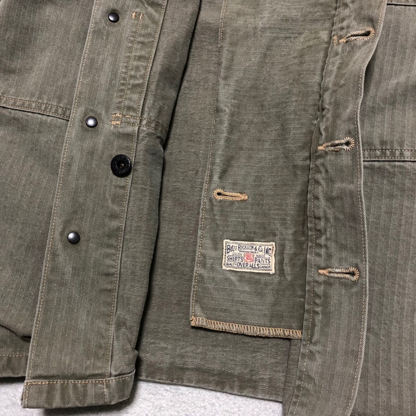 Buzz Rickson's Herringbone Utility Jacket USMC Ha… - image 12