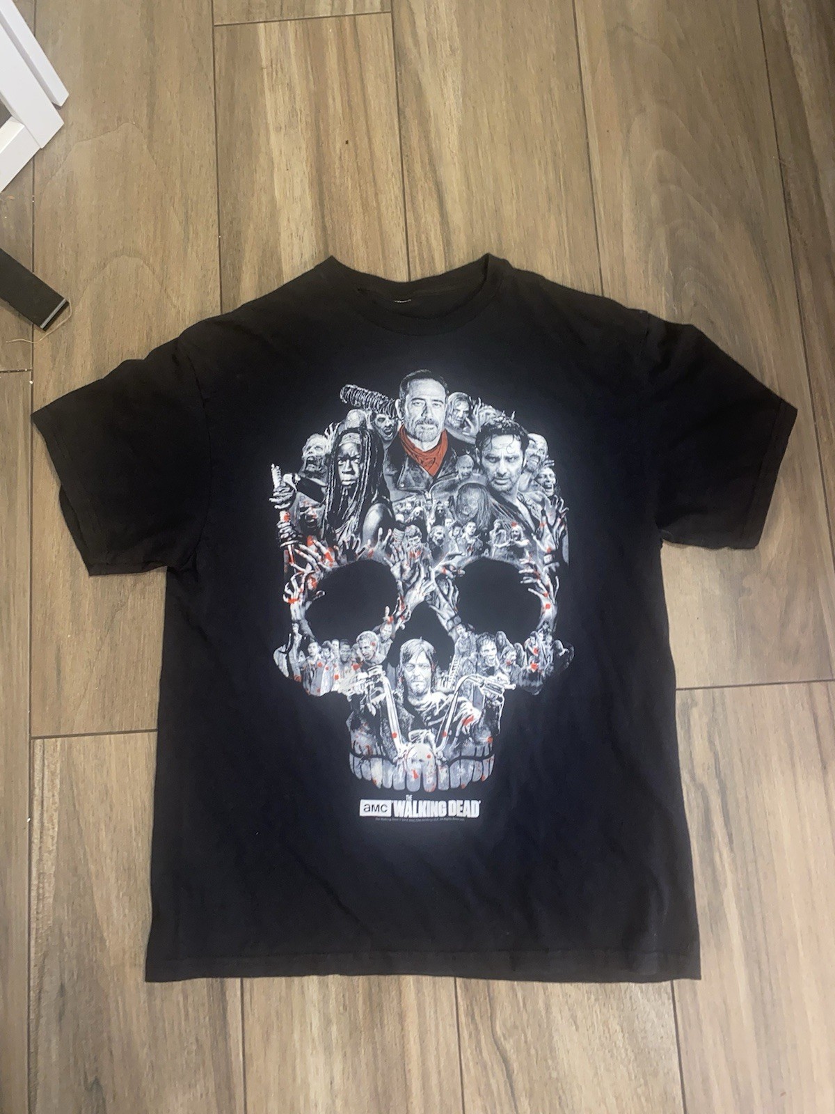 The Walking Dead Graphic T Shirt SZ Medium Black 100% Cotton