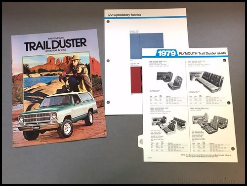 1979 Plymouth Trail Duster Truck Original Car Sales Brochure Catalog SET