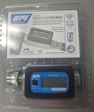 Gpi 01a Series Digital In-line Fuel Meter Flow Range 3-30 Gpm New In Package Gpi 01a Series Digital In-line Fuel Meter Flow Range 3-30 Gpm New In Package