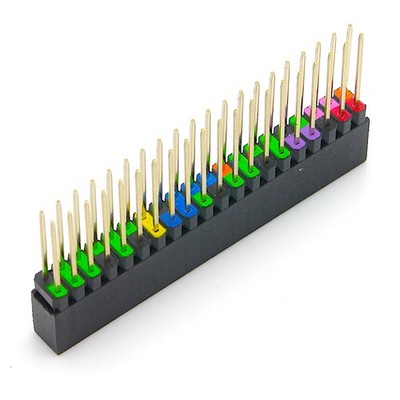 40 Pin GPIO Stacking Header für Raspberry Pi, farbig kodiert, 13,3mm farblich
