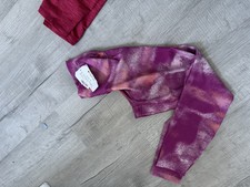 NIKE ONE Dri-Fit Legging M Size Pink/white/orange msrp 70