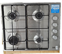 Beko Gas Hob 60cm Stainless Steel gas cooker Side Control Never used Ex-display
