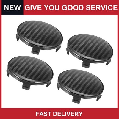 Universal 67mm 68mm Car Wheel Center Hub Caps Hubcaps Covers Black Pack of 4