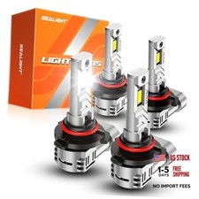HB3 9006 Bulbs, 60000LM 8X Brightness 9005 HB4 Bulbs, 6500K Cool X1S 9005 9006