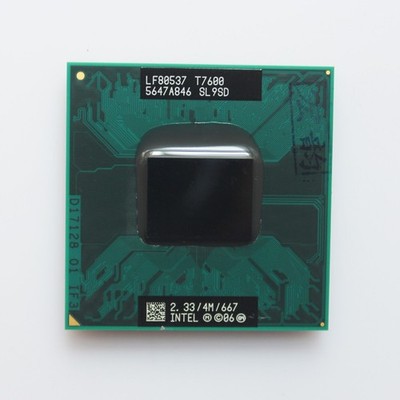 Intel Core 2 Duo T7600 CPU Dual-Core 2.33GHz 4MB 667 MHz Socket M CPU