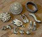 Vintage Antique Estate Costume Jewelry Mixed Lot 15 Pieces Unmarked