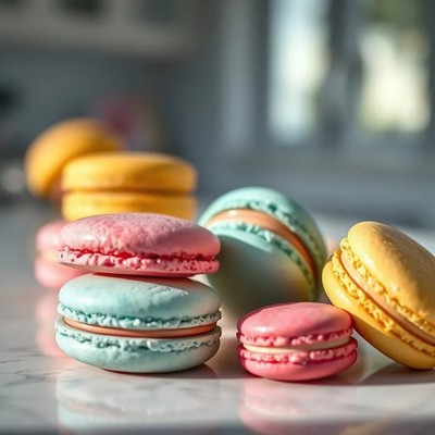 sugar free macarons French cookies variety  many flavors