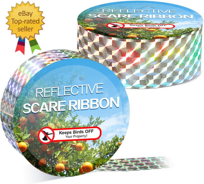 Bird Scare Tape Ribbon(524Ft) - Reflective Tape for Birds - Keep Birds Away