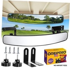 Golf Cart Rear View Mirror, Universal Adjustable Golf Cart Panoramic Mirror