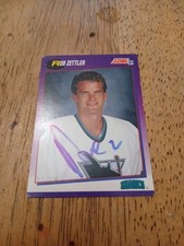 Rob Zettler Score 91/92 Hockey Card Auto Signed Autographes San Jose Sharks #370