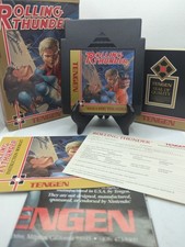 Nintendo NES Rolling Thunder (Tengen, 1986) *MINT CIB w/ Poster & Reg, Tested*