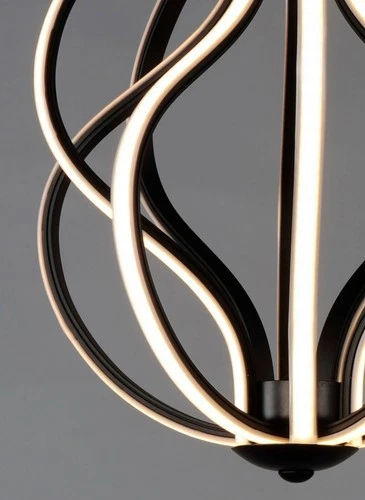 ET2 Aura 12" Wide Black Orb LED Mini Pendant - Picture 4 of 4