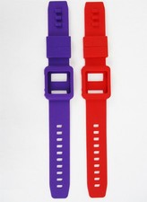 Red  Purple Silicone Watch Band Wrist Strap Skin Cover Apple iPod Nano 6th gen