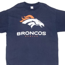 VINTAGE NFL DENVER BRONCOS 1990S BLUE TEE SHIRT 2XL