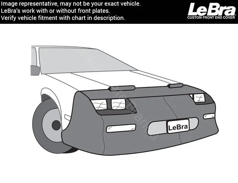 Front End Bumper Hood Mask Bra Cover Lebra for 1991 1992 Chevy Camaro RS Z28 - Image 2 of 4