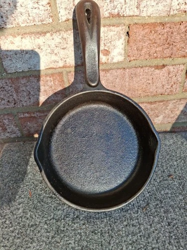 Vtg Wagner's Original 1891 Cast Iron Skillet  Pan 6.5"Seasoning Instruction Back
