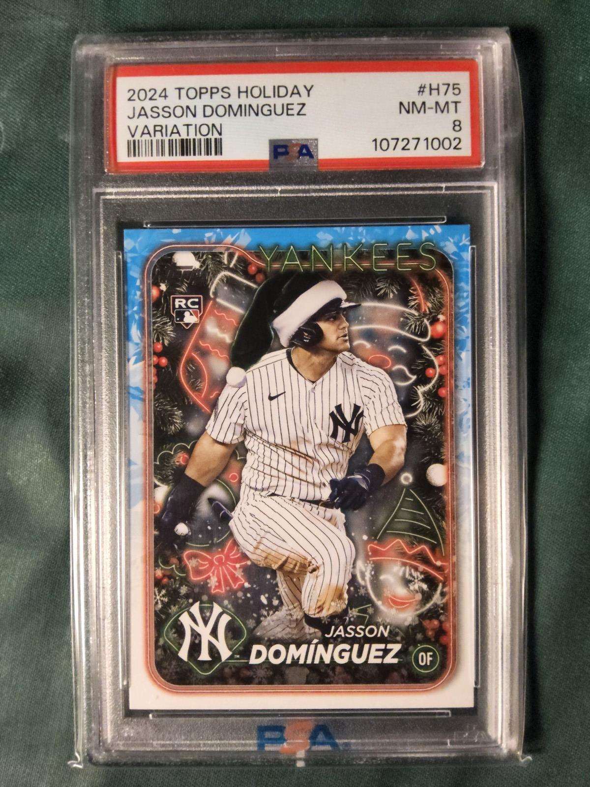 2024 Topps Holiday - Holiday Variation Jasson Dominguez #H75 (RC)