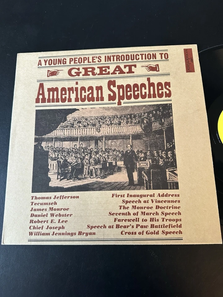 A Young People's Introduction To Great American Speeches - Wonderland 1968 LP NM - Image 3 of 4