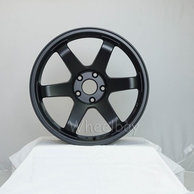 4 PCS ROTA WHEEL  FLOW FORMED  FF GRID  18X9.5  5X100 38 73   SATIN BLACK