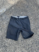 Preworn ?Volcom? 36 black Chino shorts surfer skater repaired y2k cyber goth