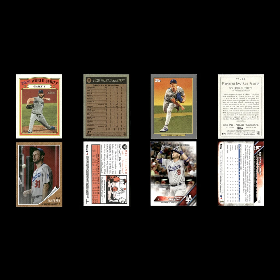 Lote de 25 tarjetas de béisbol de los Dodgers de Los Ángeles Topps Heritage casi nuevo béisbol MLB Foto 3 de 4