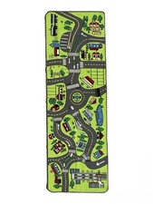 City Race Car Track Rug Play Mat For Kids Toddlers Carpet Road Toy Track Floor