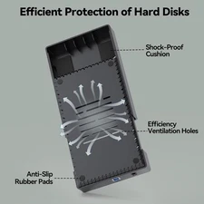 3.5 Hard Drive Enclosure, USB 3.0 Internal Hard Drive Case for 3.5 inch SATA ...