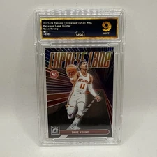 Trae Young 2023-24 Donruss Optic Express Lane Insert #22 Atlanta Hawks Graded 9