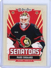 2025-26 O-Pee-Chee Mads Sogaard OPC Retro #59 - Ottawa Senators
